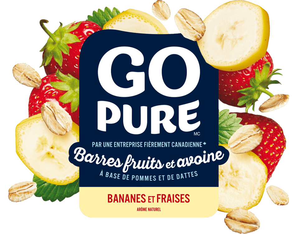 Barres fruits et avoine - Bananes et fraises